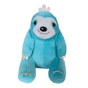 Blue Sloth Plush Stuffed Animal Reversible Sequins Sensory Toy Weighted 10in